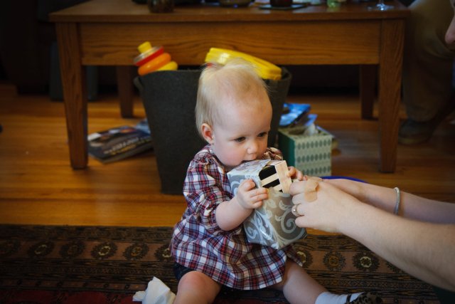 Eating presents is fun